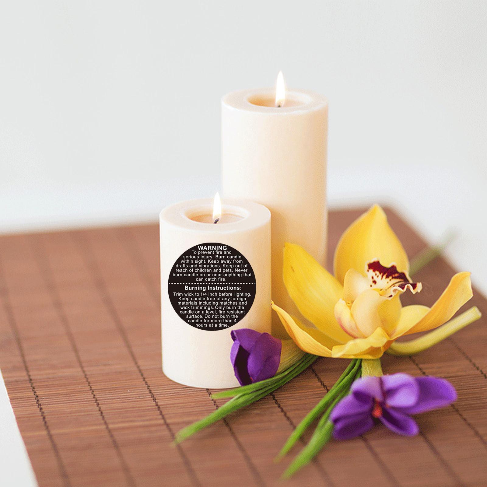 Candle Warning Label - 500Pcs Candle Warning Stickers Candle Jar