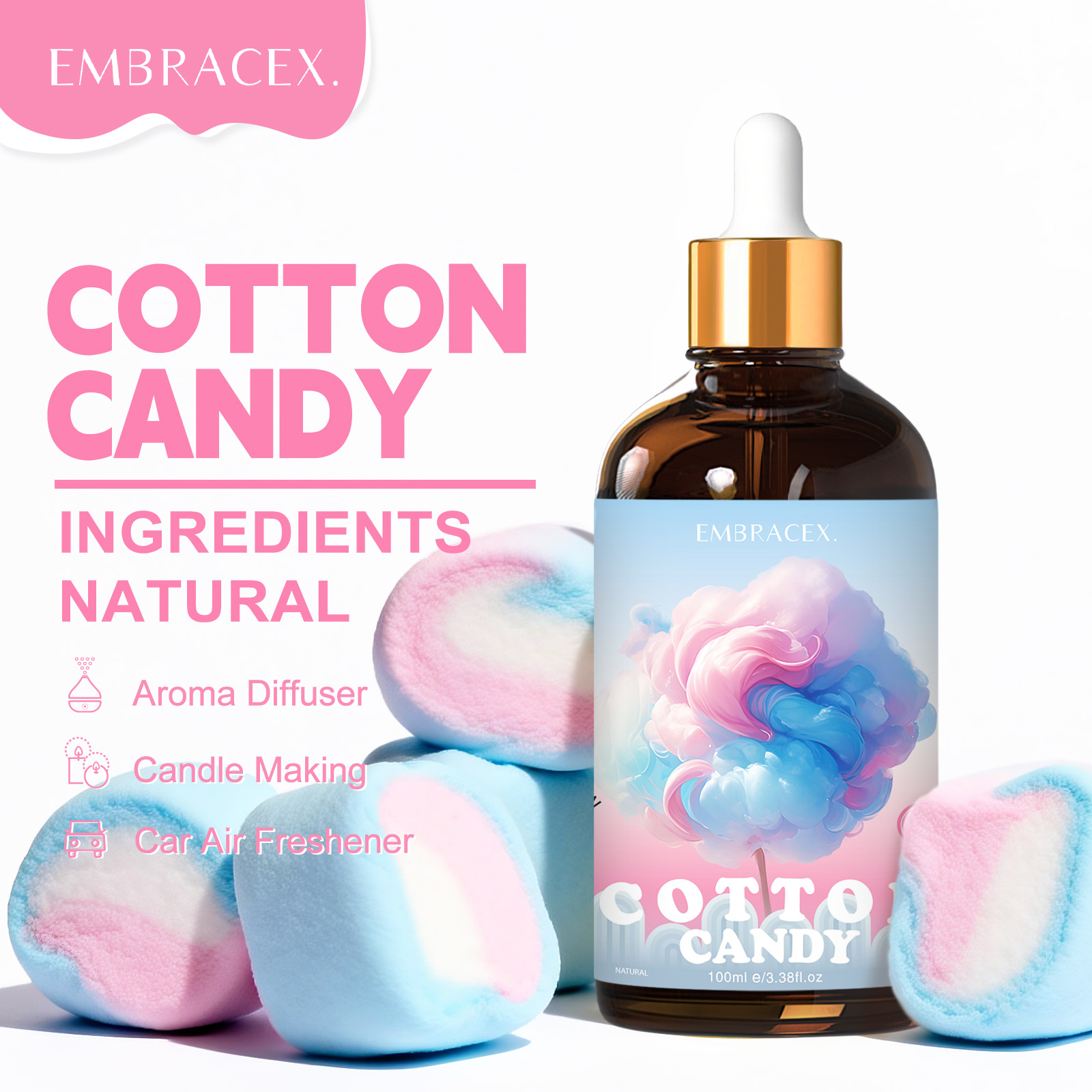 100ml Cotton Candy Fragrance O - огляд і ціна Candle Making Raw Material