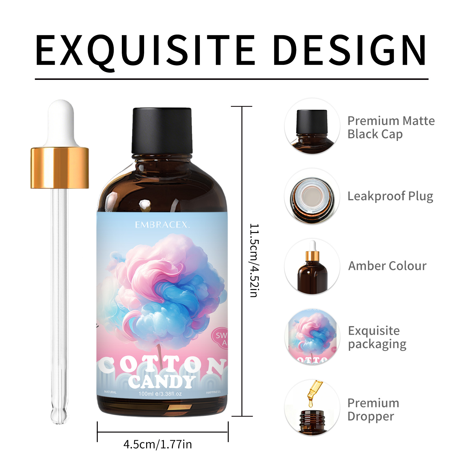 100ml Cotton Candy Fragrance O - огляд і ціна Candle Making Raw Material
