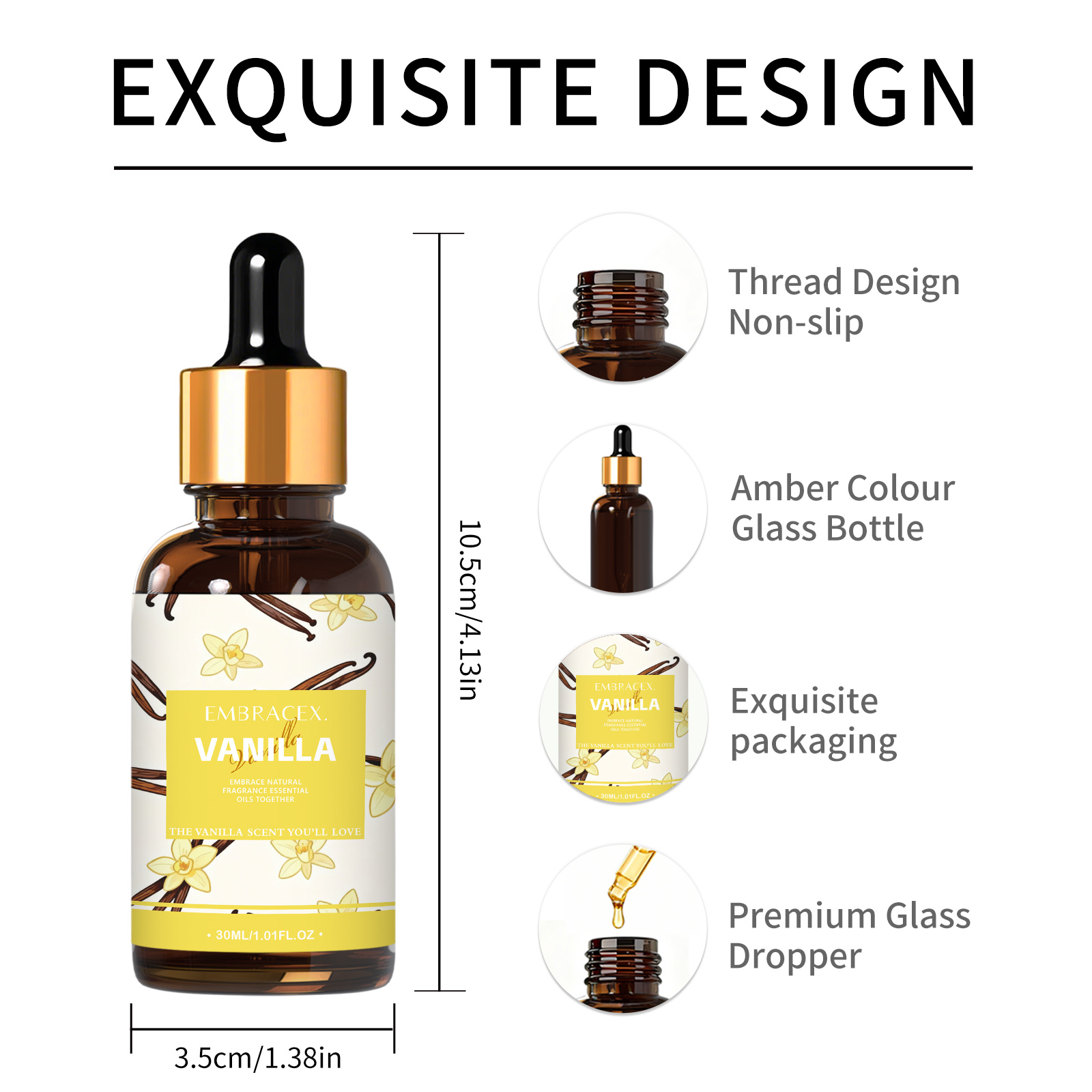 30ml Vanilla Fragrance Oils Fo - огляд і ціна Candle Making Raw Material