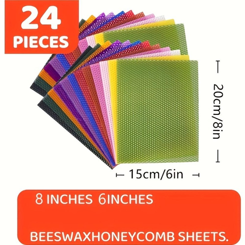 24-Pack Beeswax Honeycomb Shee - огляд і ціна Candle Making Kit For Beginners