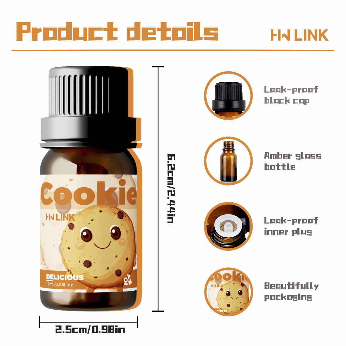 10ml Cookie Fragrance Oils For - огляд і ціна Candle Making Raw Material