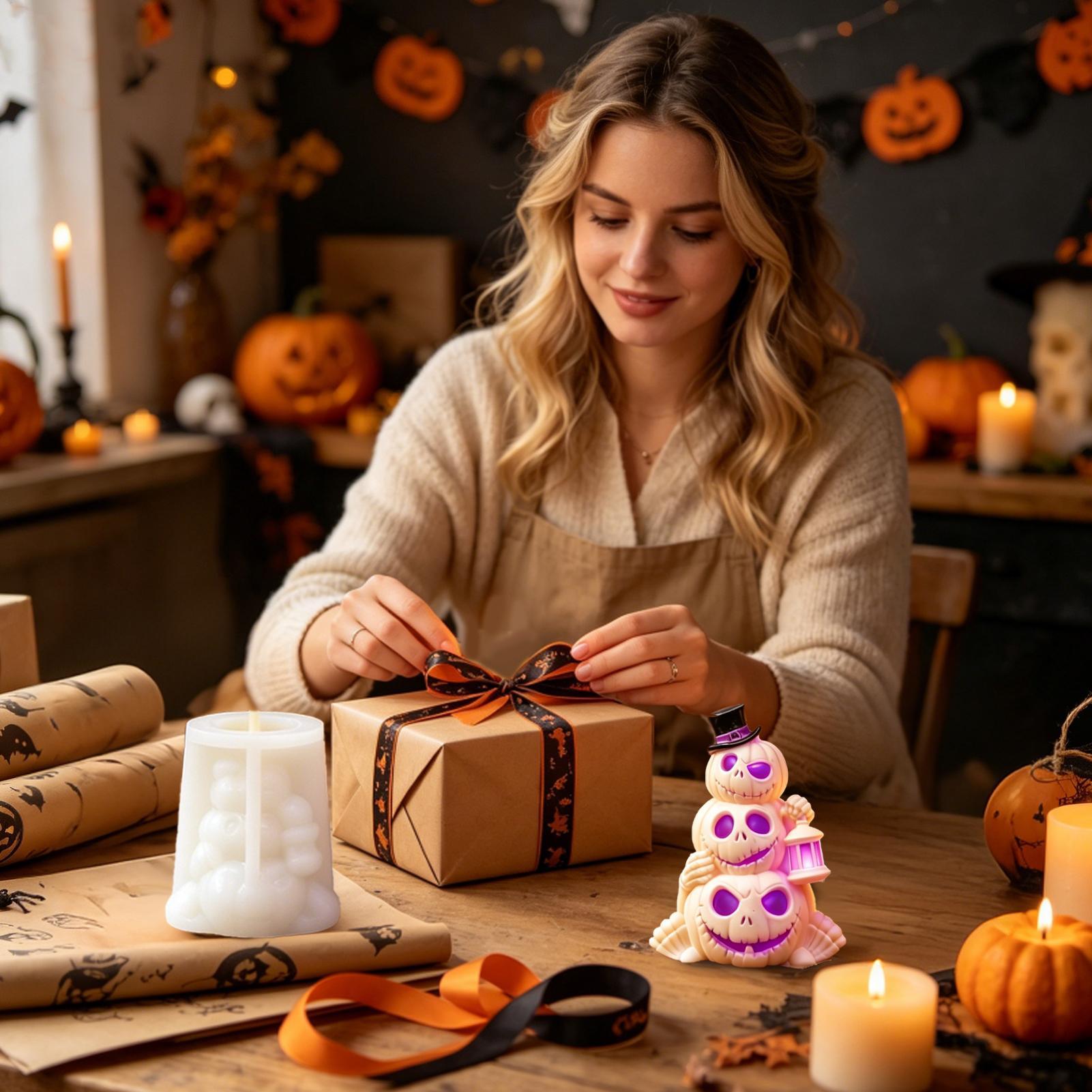 3D 3-Layer Halloween Pumpkin S - огляд і ціна Candle Making Kit For Adults