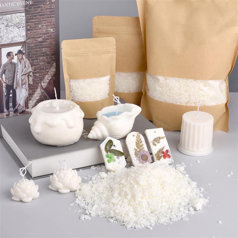 50-1000g Natural Pure Soy Wax  - огляд і ціна Candle Making Raw Material