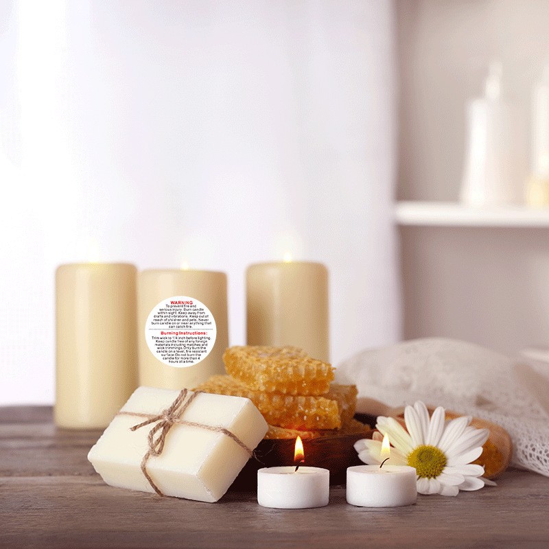 500Pcs White Candle Warning La - огляд і ціна Candle Warning Label