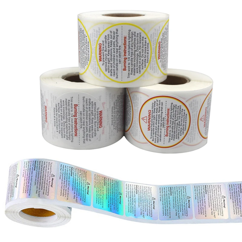 500Pcs Candle Warning Label La - огляд і ціна Candle Warning Label