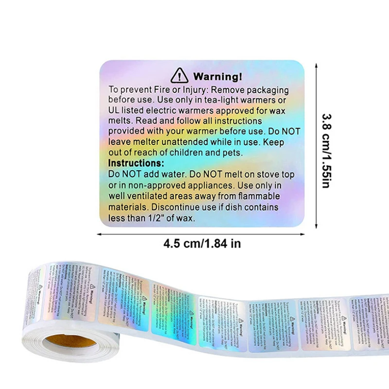 500Pcs Candle Warning Label La - огляд і ціна Candle Warning Label