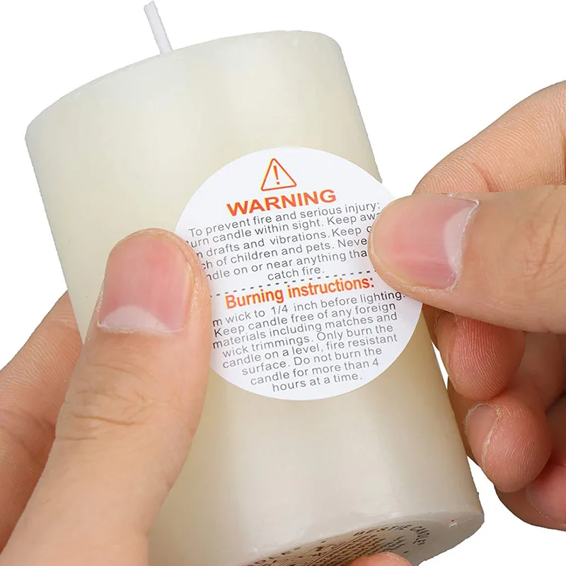 500Pcs Candle Warning Label La - огляд і ціна Candle Warning Label