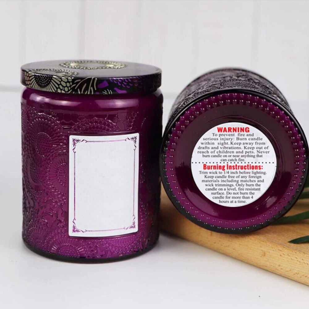 Self-adhesive Label Candle Jar - огляд і ціна Candle Warning Label