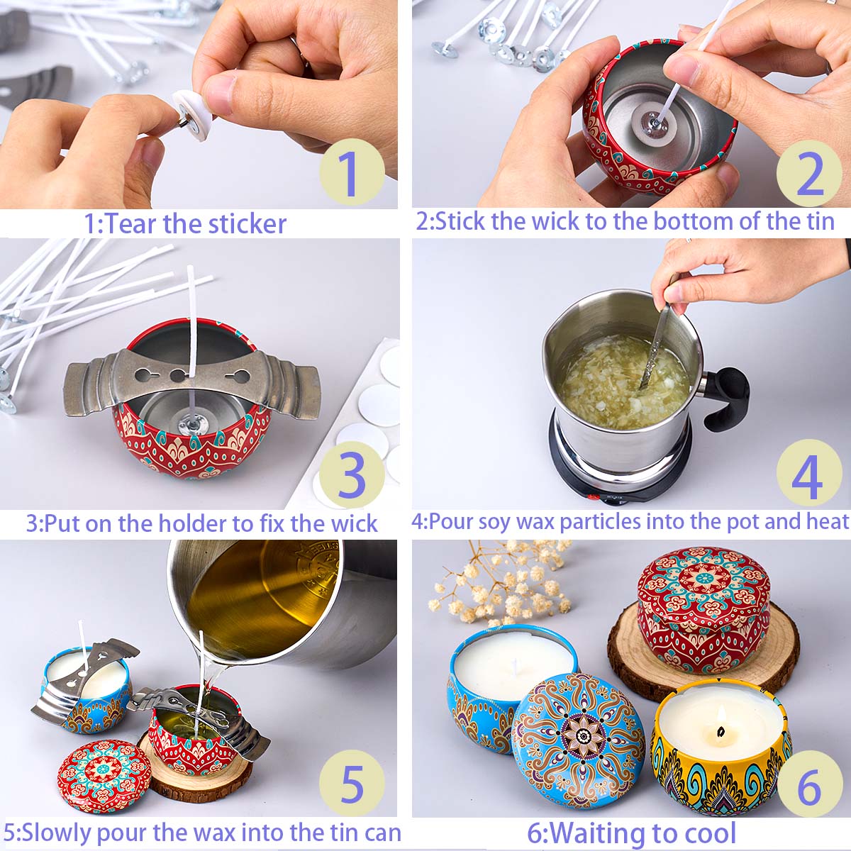 DIY Scented Candle Making Tool - огляд і ціна Candle Making Kit For Beginners