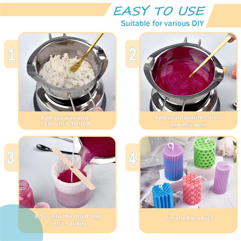 100/500g/1kg Pure Soy Wax Para - огляд і ціна Candle Making Raw Material