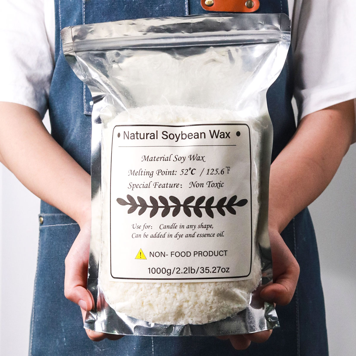 1KG Natural Soy Wax Granular S - огляд і ціна Candle Making Kit Beeswax