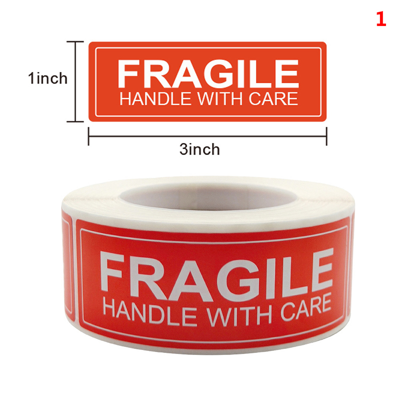 1Roll Fragile Stickers Candle  - огляд і ціна Candle Warning Label